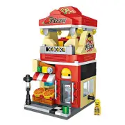 Loz LOZ Mini Blocks - Pizza Shop Building Bricks Set 20 x 17 x 5 cm