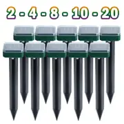 20pcs Gardeon Snake Repeller Multi Pulse Ultrasonic Solar Powered Pest Repellent