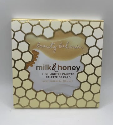 NEW NiB Beauty Bakerie Milk & Honey Highlighter Palette 4 Shade Full Size ATHNTC