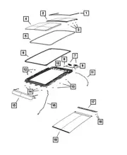 Genuine Mopar Sunroof Seal 68289877AA