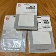 3 Packs Gear Aid Tenacious Tape Flex Patches Repair 3”x5” 2 Per Pack Clear 10800