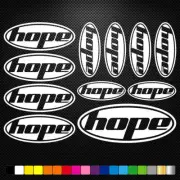 FITS Hope Vinyl Decals Stickers Sheet Bike Frame Cycle Cycling Bicycle Mtb