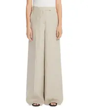 Max Mara 2 Sequoia Linen Wide Leg Pants