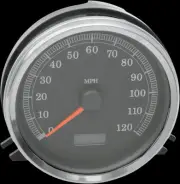 DS Black Electronic Speedometer w Indicator Lights Softail Springer 99