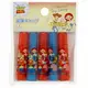 小禮堂 迪士尼 玩具總動員 日製塑膠鉛筆筆蓋組《5入.橘藍.角色》鉛筆帽.學童文具