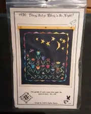 Things that Go Bloom in the Night! 40x45 Around the Block Quilt Pattern NEW #136