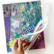 Creative Reusable Gel Printing Plate – Durable and Easy-to-Clean Gel Plate for Vibrant Monoprinting Art Projects – Ideal for Kids, Crafters, and Professional Artists (8" X 10" - Trans)