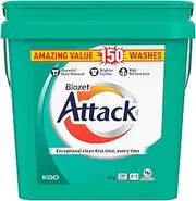 [BIOZET] Attack Regular Laundry Powder Detergent, 6 kilograms