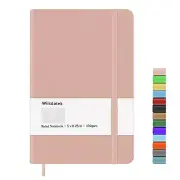 Lined Journal Notebook 100 gsm Thick Paper Hardcover Pink