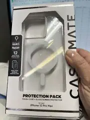 Case-Mate protection pack Tough case + Glass screen protector iphone 15 pro max