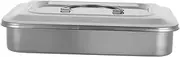 HAKIDZEL Stainless Steel Box for Nail Tools Soaking Tray Durable and Lightweight Design for Manicure Salons and Beauty Treatments No Leakage Easy to Use