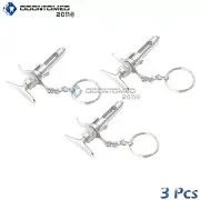 3 Dental Aspirating Syringe Key Chain Dentist Surgical Instruments