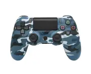 Wireless Game Controller Ps4 Controller Bluetooth Dual Head Head Handle Joystick Mando Game Pad For The Game Console 4-Blue camouflage