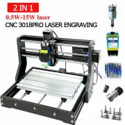 3018Pro CNC Laser Engraving Machine 3 Axis DIY Print Logo 3D Carved Wood Leather