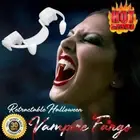 Retractable Vampire Teeth Halloween Cosplay Makeup Zombie Teeth Horrific Fangs U