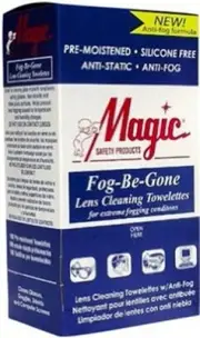 Magic TW100DS Anti-Fog Anti-Stat Lens Cleaning Towelette Pre-Moisened (100/Box)