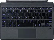 Type Cover for Microsoft Surface Pro 7+ Pro 7 Pro 6 Pro 5 Pro 4 Pro 3 Generation Portable Slim Wireless Keyboard with Touchpad Tablet Keyboard (Black, Backlit)