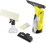 [Kärcher] WV 5 Plus N Battery Window Vacuum Cleaner (Battery Life: 35 Min, Removable Battery, 2 Suction Nozzles - Narrow/Wide, Spray Bottle with Microfibre Cover, Window Cleaner Concentrate) 20 ml,