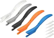 uxcell 5Pack Wrapping Paper Cutter, Safety Sliding Gift Wrap Cutter Tool for Wrapping Paper Vinyl Window Christmas Presents Craft Making, Blue/Orange Red/Black/White/Gray