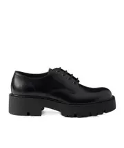 Brushed leather derby shoes UK10,UK8.5 black