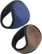 [Holibanna] 2pcs Plush Winter Ear Muffs Warm Comfortable Earmuffs for Outdoor Activities