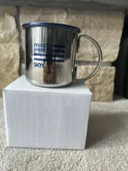 Skyy Vodka Moscow Mule Stainless Steel Mugs (Set of 2) Brand New