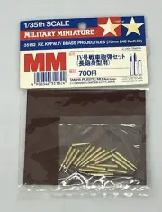 Tamiya 1/35 Military Miniature 35182 Pz.KPFW.IV 75mm Brass Projectile Shell