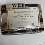 Goodwin Weavers Tapestry Throw Blanket Horse Equestrian 100% Cotton Made in USA