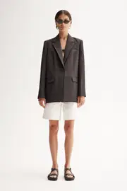 Pharoah Blazer Chocolate Size 6 | Elka Collective