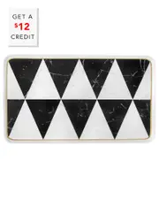 Vista Alegre Carrara Medium Rectangular Platter with $12 Credit