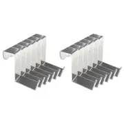 12pcs/24pcs Stainless Steel Over Door Cabinet Drawer Hooks Towel Coat Hooks