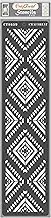 CrafTreat Aztec Stencils for Painting Wall Art, Canvas, Furniture, Journal Notebook, Home Decor and Scrapbooking Supplies - Aztec Border Stencils - 3X12 Inches - Reusable Tribal Stencil for Wall Decor