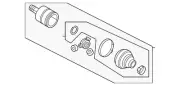 Genuine Volkswagen Inner Joint Assembly 1KM-498-103-E