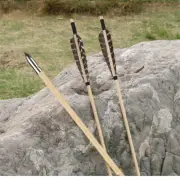 31inch Hunting Wooden Arrows Turkey Feather Traditional Target Archery Arrows