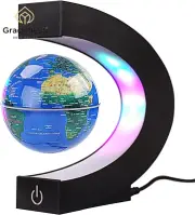 Magnetic Levitation Floating Globe LED Light Touch Switch Cool Tech Gift Desk