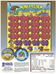 Pull Tab - Chips- Tickets Game - Money Storm