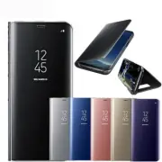 Smart Mirror View Flip Stand Cover Case For Samsung S9 S23+ S21 A52 A21S M52 A41
