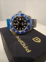 Pagani PD-1661 Automatic NH35 movement Dive Watch Black Face and Blue Bezel