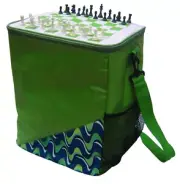 X/Large Insulated Picnic Cooler Bag Chess Board Top 30x30x38cm 25 lt Top Quality