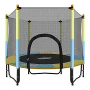 60" 36-Spring Mini Jumping Trampoline W/Safety 1.25M Enclosure, Max 80Kg