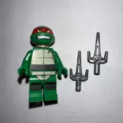 Lego TMNT Raphael Gritted Teeth Looking Up TNT008 Minifigure