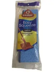 O Cedar EASY SQUEEZE Sponge Mop Refill Blue For Hinge Mop New Sealed