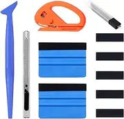 20Pcs Vinyl Wrap Squeegee Kit, Include Felt Squeegee, 9mm Utility Knife with Snap-Off Blades, Micro Squeegee and Vinyl Cutter, Vinyl Wrap Window Tint Film Tool Vinyl Wrap Tool for Car Wrapping