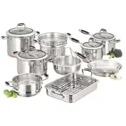 Scanpan Coppernox - Copper Based 9pce 18/10 Stainless Steel Cookware set