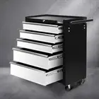 5 Drawer Toolbox Garage Storage Trolley Heavy Duty Mechanic Tools Organiser