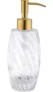 Liquid Soap Dispenser Brushed Gold Stainless Steel Pump Head