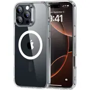 ESR for iPhone 16 Pro Max Case, Compatible with MagSafe, Shockproof Military-Grade Protection, Magnetic Phone Case for iPhone 16 Pro Max, Classic Hybrid Case (HaloLock), Clear