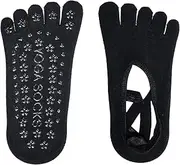 [MoBunnly] Yoga Socks For Women,Non slip Grip Pilates Socks Suitable For Ballet,Plasticity,Dance,Home,Training, Black