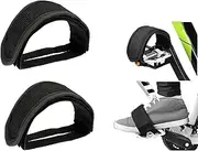 WEZCHUGHAOL 2pcs Pedal Toe Belt Accessories Adhesive Cycling Pedal Toe Clip Pedal Straps Toe Clips Replacement Foot Pedal Strap Fixed Strap Pedal Feet Strap Cycle Toe Clip Strap Pedals Bike