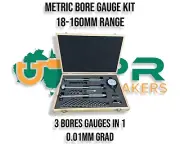 Cylinder Bore Gauge (18 to 160mm Range) with Dial Indicator [.01mm increments]